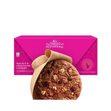 Sunfeast Baked Creations Walnut & Choco Chip Cookies